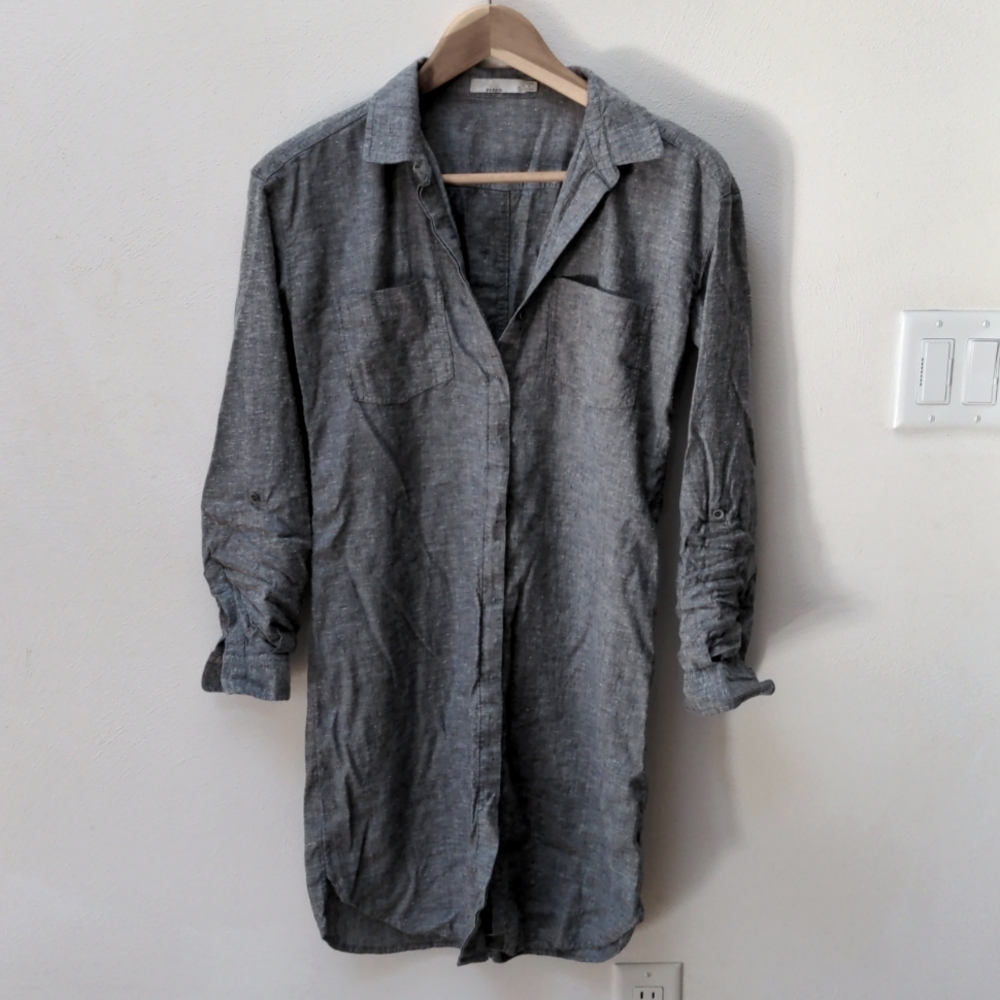 NWT Prana Chambray  Shirt Dress Sz S